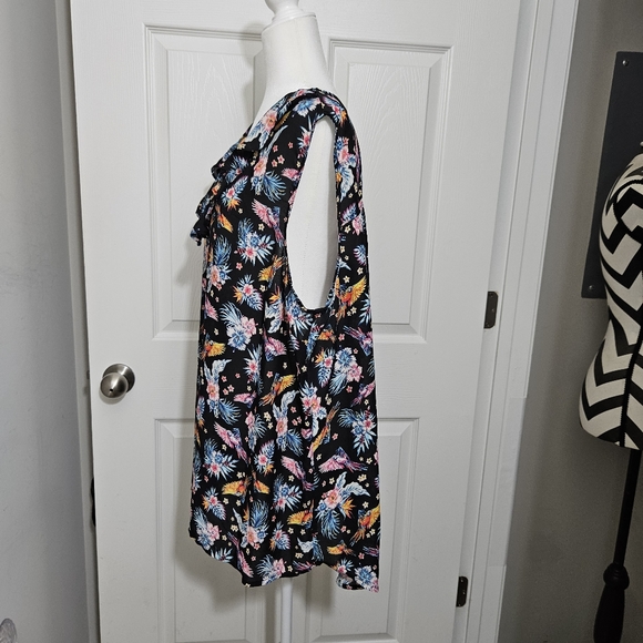 TERRA & SKY FLORAL BLOUSE WOMEN 2X EXCELLENT PRE-OWNED CONDITION - Picture 3 of 11